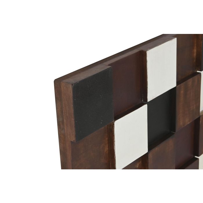 Decoración de Pared Home ESPRIT Blanco Negro Natural Moderno 90 x 4 x 90 cm 1 Decoración de Pared Home ESPRIT Blanco Negro Natural Moderno 90 x 4 x 90 cm 1