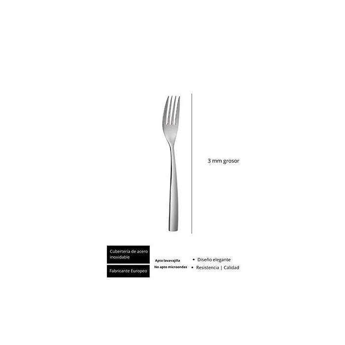 Sinxelo Satin Tenedor Postre 190 Mm (12 Unidades) 1 Sinxelo Satin Tenedor Postre 190 Mm (12 Unidades) 1