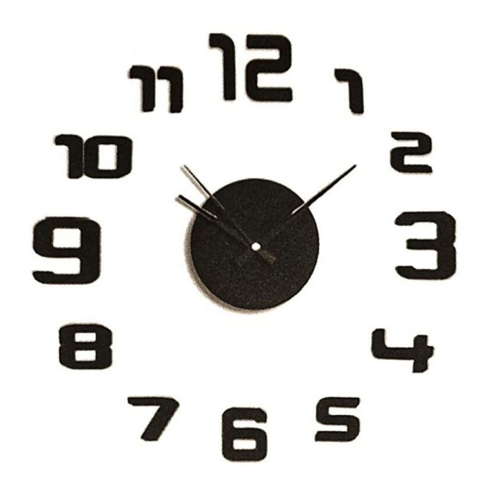 Caison Reloj adhesivo negro Ø35 cm Caison Reloj adhesivo negro Ø35 cm