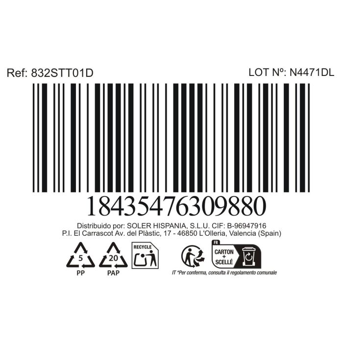 La Mediterranea Vaso Sonella 270 cc Transparente 3