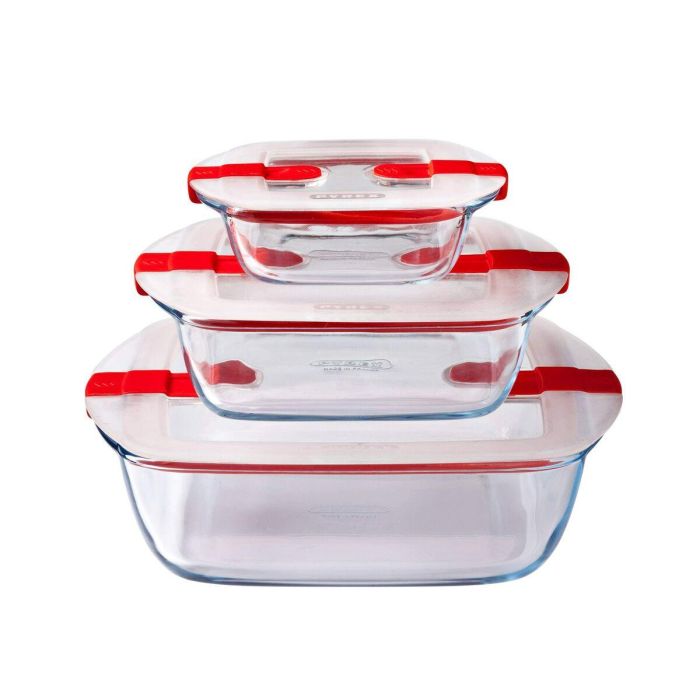 Pyrex Cook & Heat - Recipiente Cuadrado de Vidrio Borosilicato con Tapa para Horno, Microondas y Congelador - 20x17 cm 14 Pyrex Cook & Heat - Recipiente Cuadrado de Vidrio Borosilicato con Tapa para Horno, Microondas y Congelador - 20x17 cm 14