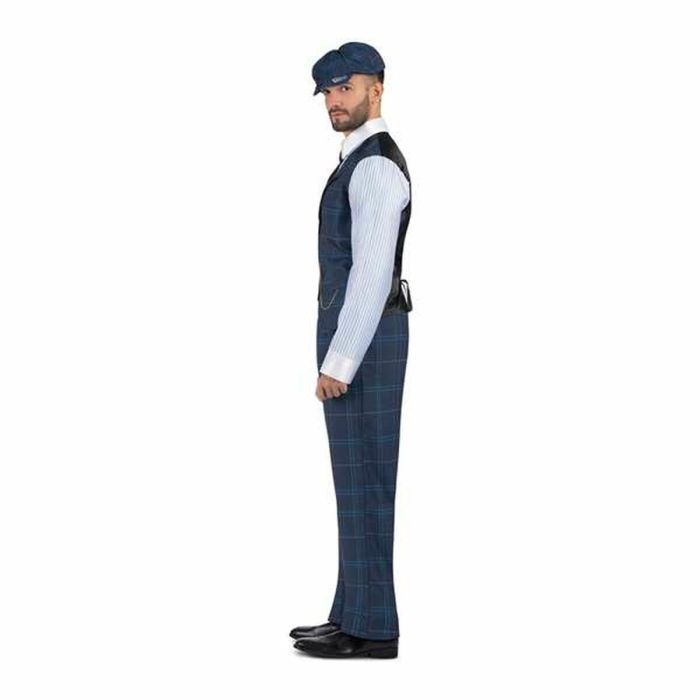 Disfraz gánster irlandés gorra, camisa con chaleco y cadena, corbata con pasador y pantalón talla s 4 Disfraz gánster irlandés gorra, camisa con chaleco y cadena, corbata con pasador y pantalón talla s 4