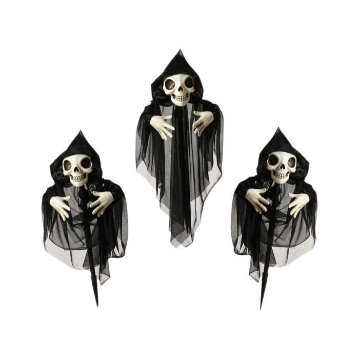 Decoración para Halloween Esqueleto 130 x 10 x 60 cm (3 Piezas) (3 Unidades) 0 Decoración para Halloween Esqueleto 130 x 10 x 60 cm (3 Piezas) (3 Unidades) 0