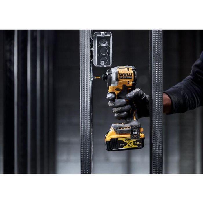 DeWALT Destornillador de impacto DCF850NT, 18V, 1/4", Sin escobillas, 205 Nm, 3 velocidades, 3800 IPM, Negro/Amarillo 12