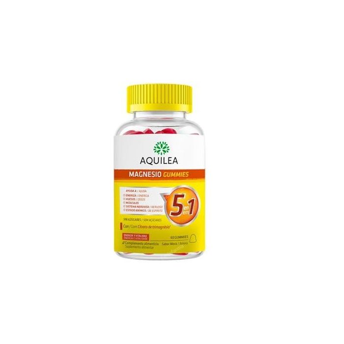 Aquilea Magnesio Gummies 60 u - Suplemento para salud ósea y muscular