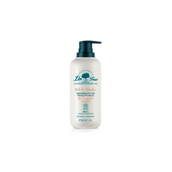 DR. TREE Gel de Ducha Dermoprotector Uso Frecuente 500ml Ecológico Piel Sensible Vainilla Cosmos Natural Ecocert