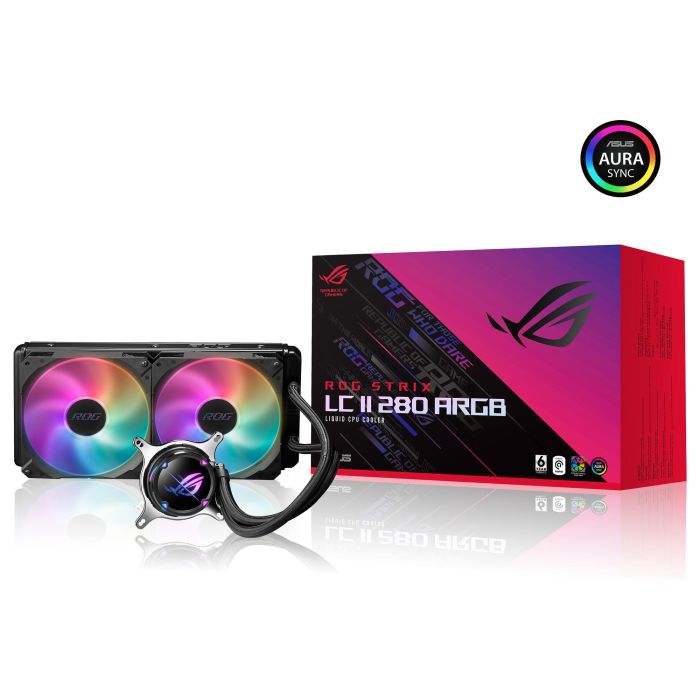 ASUS ROG Strix LC II 280 ARGB Sistema de refrigeración líquida Todo en Uno Negro 1