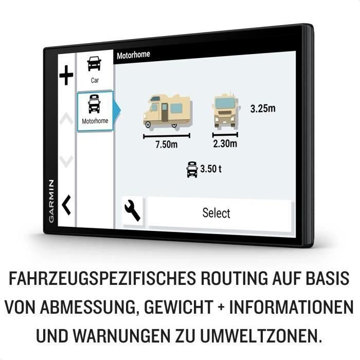 Garmin Camper 795 Navegador GPS Fijo para Autocaravanas con Pantalla Táctil 7" TFT 1024x600 32GB Negro 3 Garmin Camper 795 Navegador GPS Fijo para Autocaravanas con Pantalla Táctil 7" TFT 1024x600 32GB Negro 3