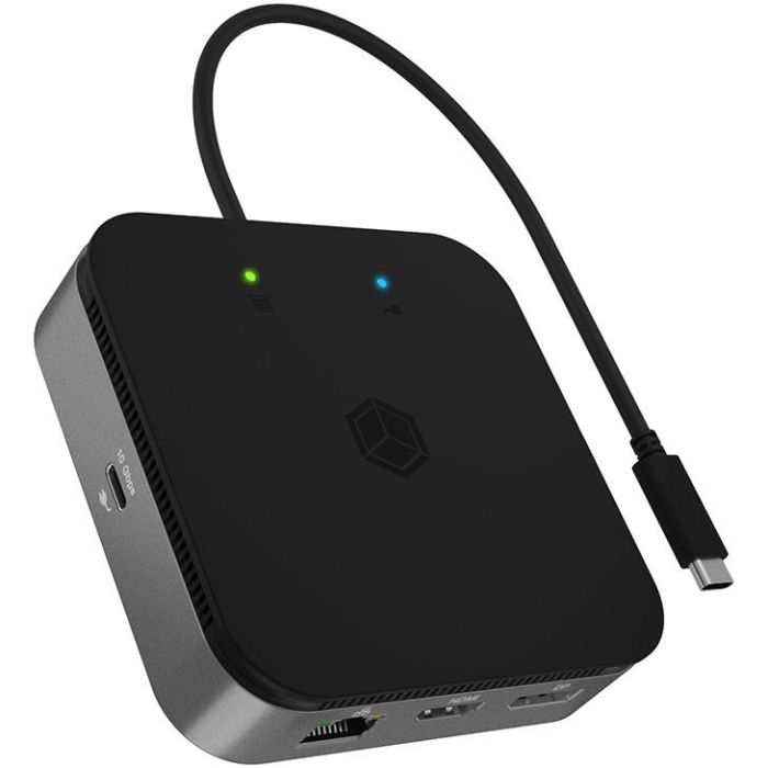 ICY BOX IB-DK408-C41 USB4/Thunderbolt 4 Docking Station 7 en 1 con 60W Power Delivery HDMI 2.1 DisplayPort 1.4 Ethernet