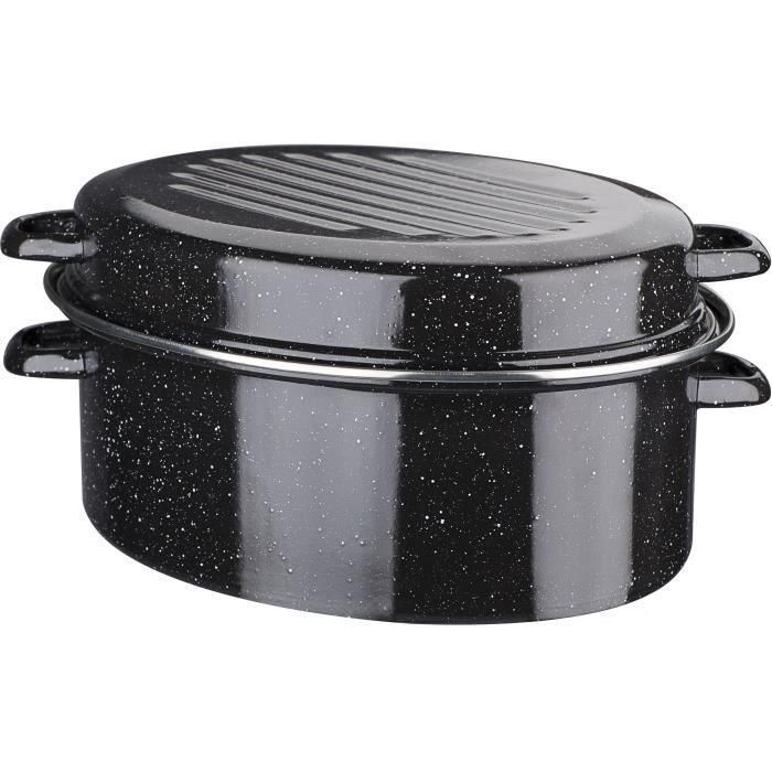 GSW Cocotera Oval 32 cm Acero Esmaltado - Apta Horno, Todo Tipo de Cocinas y Uso Separado GSW Cocotera Oval 32 cm Acero Esmaltado - Apta Horno, Todo Tipo de Cocinas y Uso Separado
