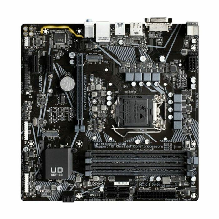 GIGABYTE B560M DS3H V2 Placa Base Intel B560 Express LGA 1200 micro ATX, DDR4, para Intel Core i5/i7/i9