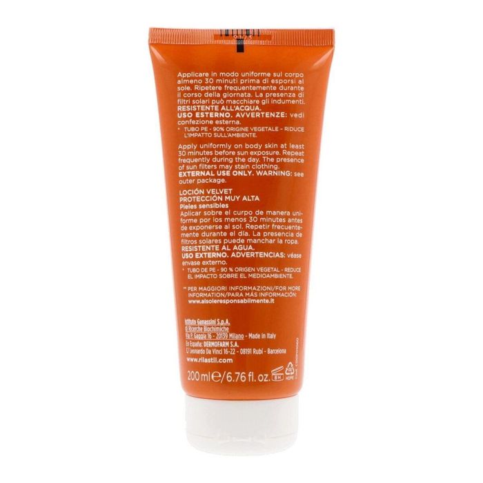 Rilastil Protector Solar Corporal SPF50+ Leche Velluto 200 ml 2