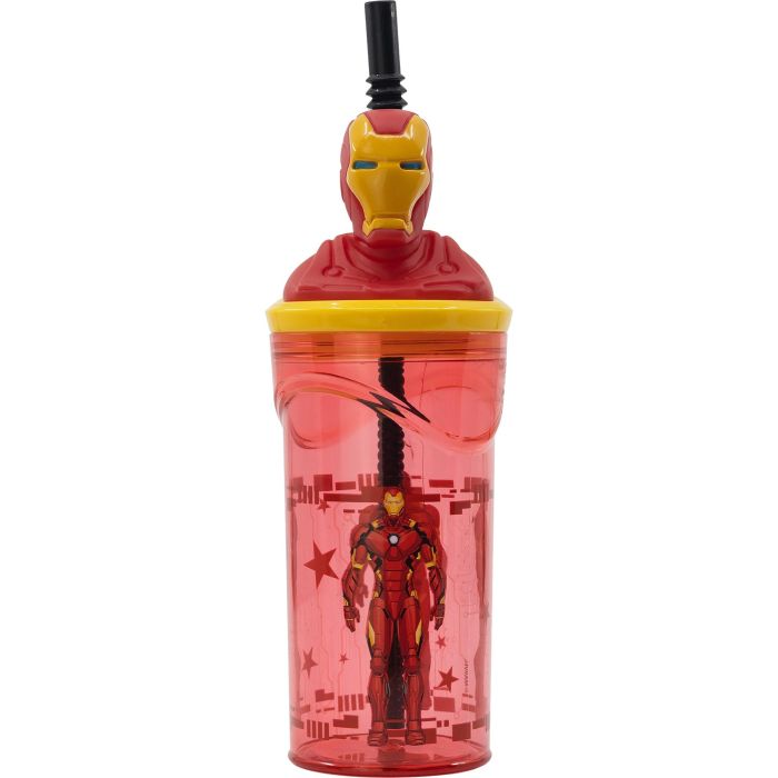 Marvel Figura 3D Vaso 360 mL Iron Man CZ11333 Licencia Oficial 1