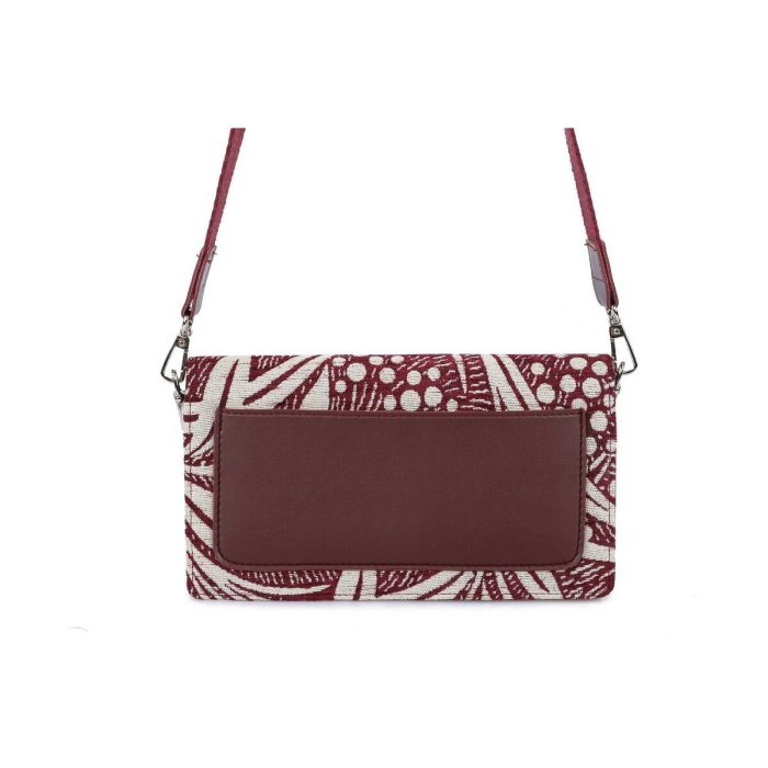 Bolso Mujer Laura Ashley CRESTON-FLOWER-CLARET-RED Gris 24 x 13 x 3 cm 1