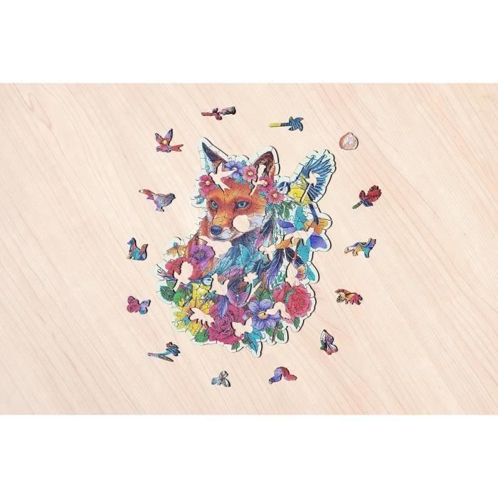 Puzzle de madera - Formas - 150 piezas - Zorro de colores 3 Puzzle de madera - Formas - 150 piezas - Zorro de colores 3