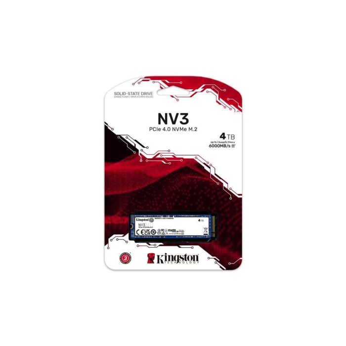 Kingston Technology NV3 4 TB PCI Express 4.0 3D NAND 5 Kingston Technology NV3 4 TB PCI Express 4.0 3D NAND 5