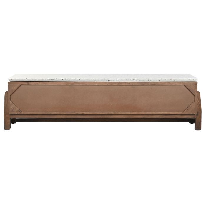 DKD Home Decor Mueble TV Oriental Moderno de Diseño para Salón, en Madera de Acacia y Terrazo - Colección Terrazo 166x46x52 cm 2 DKD Home Decor Mueble TV Oriental Moderno de Diseño para Salón, en Madera de Acacia y Terrazo - Colección Terrazo 166x46x52 cm 2