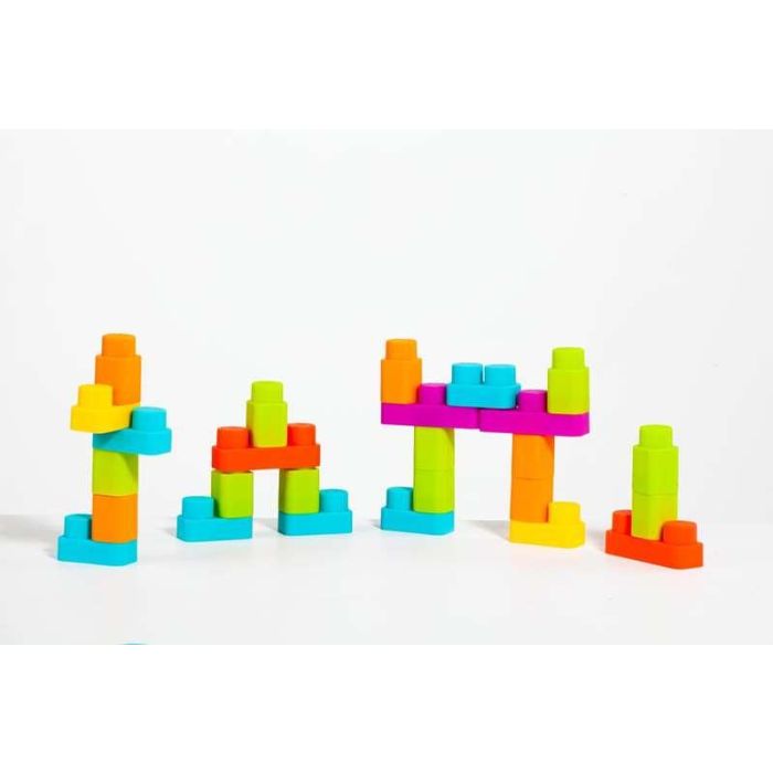 Molto Bolsa Bloques Blandos 30 Piezas Juguete Construcción Bebé +6 Meses 5