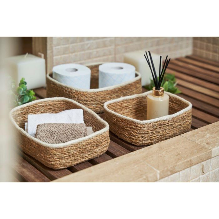 Privilege Set de 3 Cestas de Mimbre Rectangulares - 26x20 cm, 23x17 cm, 20x15 cm (4 Cajas) 1 Privilege Set de 3 Cestas de Mimbre Rectangulares - 26x20 cm, 23x17 cm, 20x15 cm (4 Cajas) 1