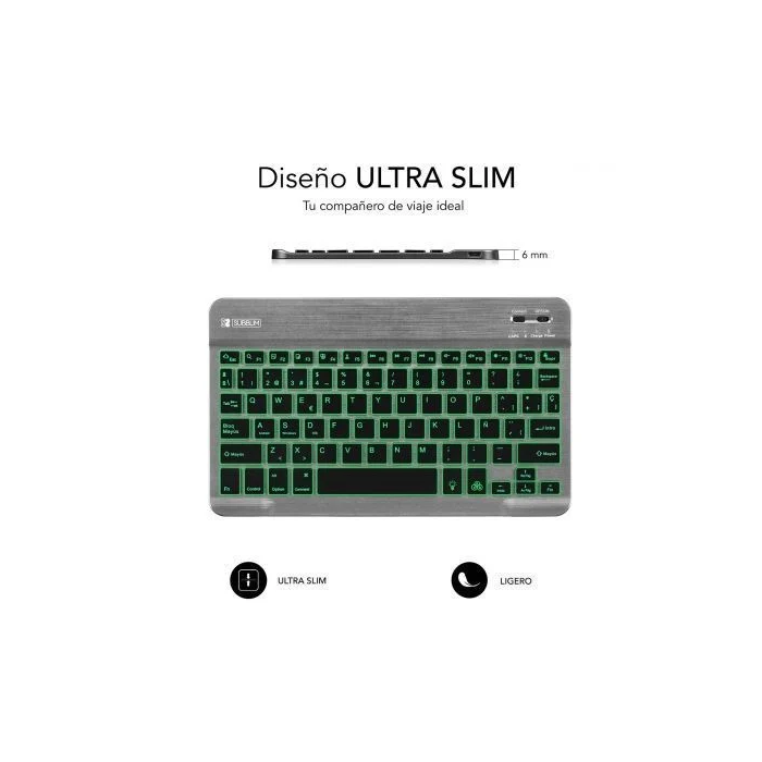 SUBBLIM Teclado Smart Backlit BT Keyboard Grey SUBBLIM Teclado Smart Backlit BT Keyboard Grey