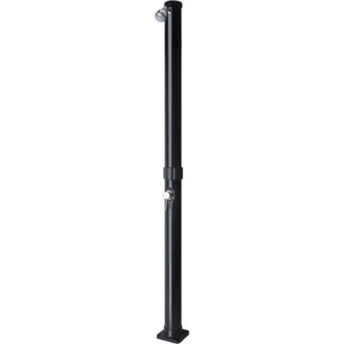 Gre AR1020P Ducha Solar de Jardín 20L Negra en PVC con Grifo Monomando y Regulador de Temperatura de Agua, Fácil Instalación Gre AR1020P Ducha Solar de Jardín 20L Negra en PVC con Grifo Monomando y Regulador de Temperatura de Agua, Fácil Instalación