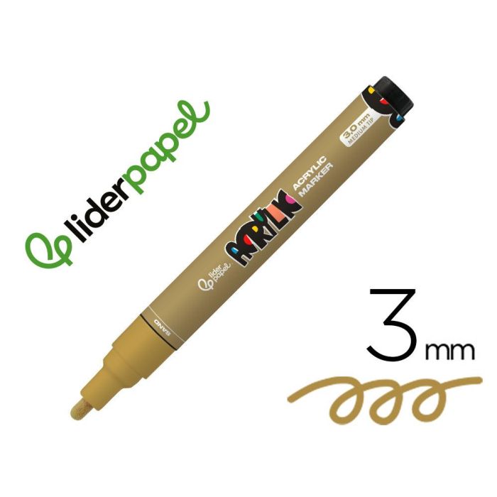 Rotulador Liderpapel Acrylic Base Agua Todo Tipo De Superficie Punta Redonda 3 mm Marron Claro Rotulador Liderpapel Acrylic Base Agua Todo Tipo De Superficie Punta Redonda 3 mm Marron Claro