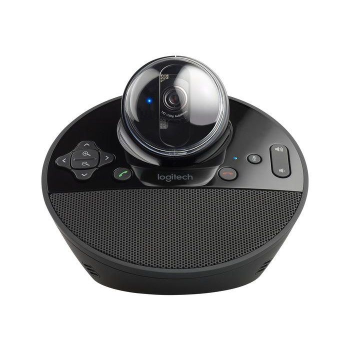 Logitech BCC950 ConferenceCam Cámara Web HD 1080p con Micrófono Cancelación Ruido y Altavoz para Videoconferencias de 1-4 Personas Certificada Skype 8
