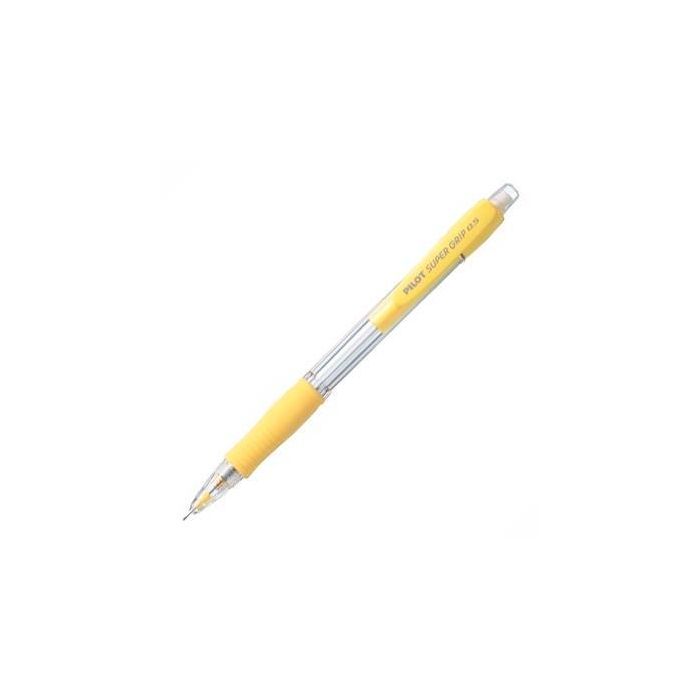 Pilot Portaminas H-185 Supergrip 0.5 mm Con Goma Amarillo (12 Unidades) (12 Unidades)