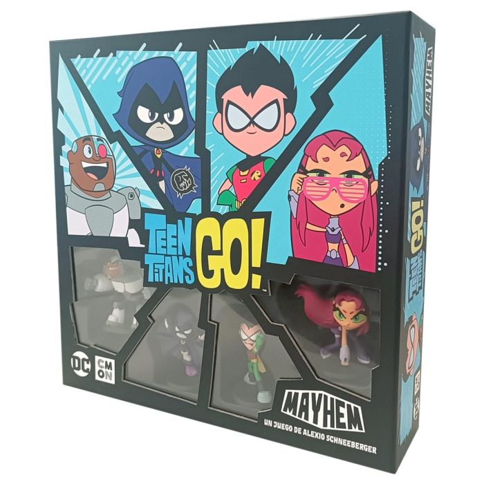 CMON TTG001ES Juego de Mesa Teen Titans GO! Mayhem Familiar Batallas y Misiones 2-4 Jugadores Español 0 CMON TTG001ES Juego de Mesa Teen Titans GO! Mayhem Familiar Batallas y Misiones 2-4 Jugadores Español 0