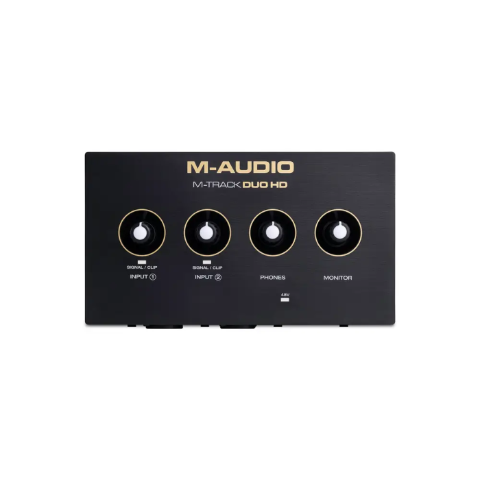 MAUDIO M-Track Duo HD Pack Interfaz de Audio USB-C 2 Entradas/2 Salidas 24 bits/192 kHz con Micrófono, Auriculares y Software Producer Essentials 1