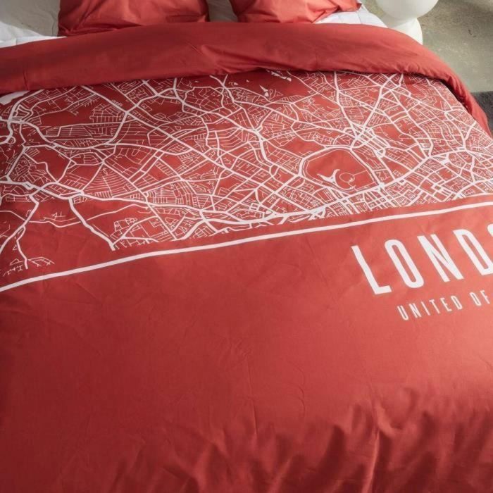 Today TOD3574641268626 Juego de Cama HOY JAVA Algodón para 2 Personas 240x220 cm Estampado Londres Rojo 1 Today TOD3574641268626 Juego de Cama HOY JAVA Algodón para 2 Personas 240x220 cm Estampado Londres Rojo 1