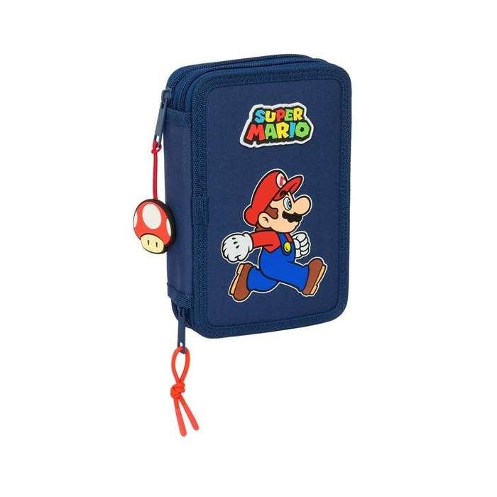 Plumier Escolar Safta Doble Pequeño 29 Piezas Super Mario Trick 195x125x40 mm Plumier Escolar Safta Doble Pequeño 29 Piezas Super Mario Trick 195x125x40 mm