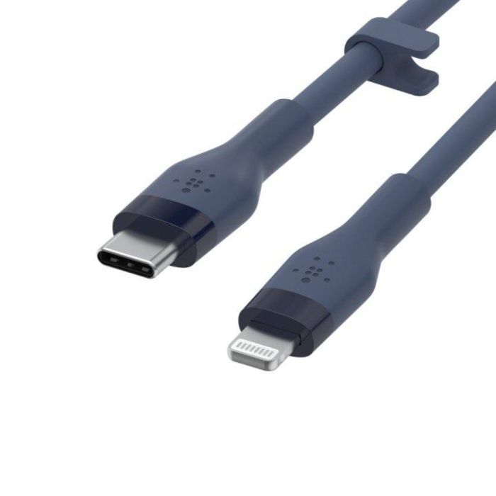 Belkin CAA009BT1MBL Cable USB-C a Lightning de Silicona 1m Azul 3