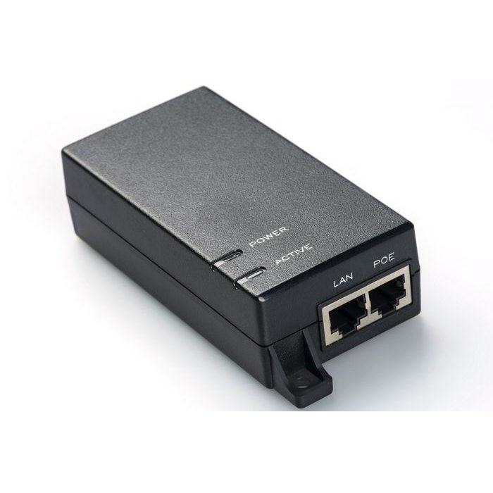 MicroConnect Inyector PoE 15.4W 802.3af Gigabit para Redes, VoIP, Cámaras IP, hasta 100m