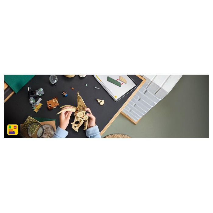 Lego Jurassic World 76969 Fósiles de dinosaurios: Cráneo de triceratops - Juego para niños de 9 años