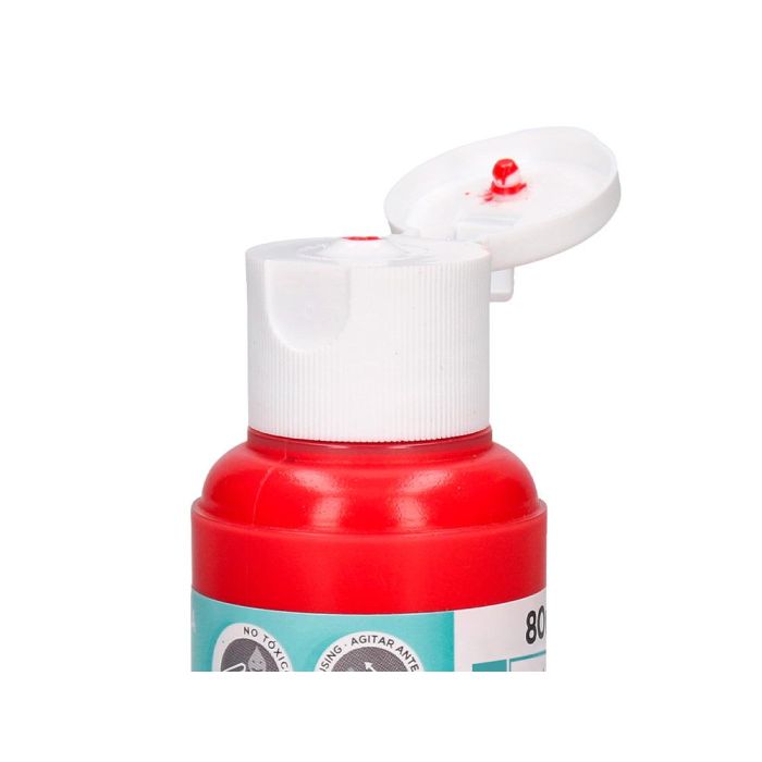 Pintura Acrilica Liderpapel Bote De 80 mL Rojo 3