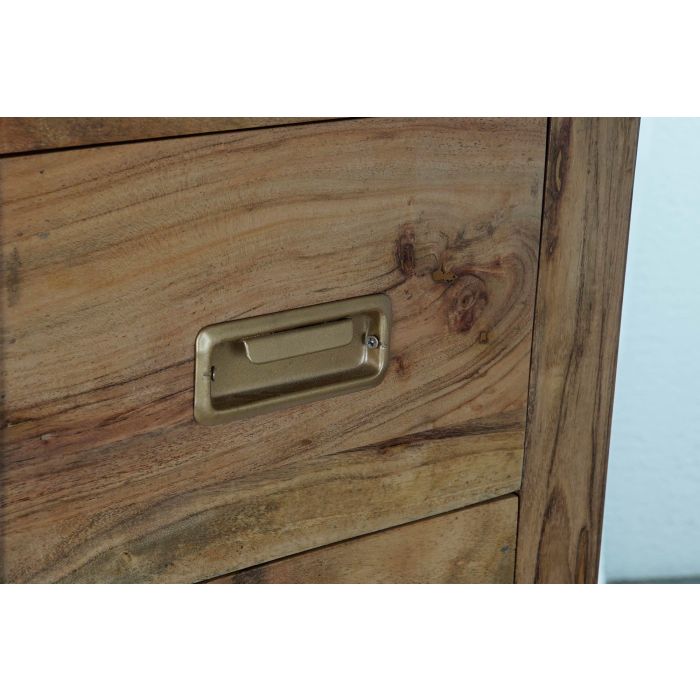 DKD Home Decor Cómoda Colonial 8 Cajones Madera Acacia Natural Dorado 110 x 45 x 108 cm 5 DKD Home Decor Cómoda Colonial 8 Cajones Madera Acacia Natural Dorado 110 x 45 x 108 cm 5