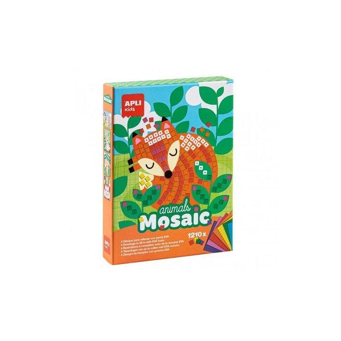 Kit De Mosaicos De Goma Eva Primavera – Manualidad Creativa Con Purpurina Para Niños