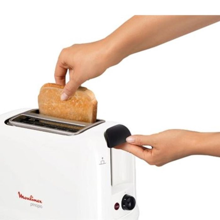 Moulinex LT1601 Tostadora con 2 Ranuras Cortas y 850W de Potencia con Calentador de Bollos 2