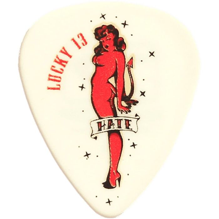 DUNLOP Púas Lucky 13 Series II Hate Girl - 0,73 Mm Pack 36