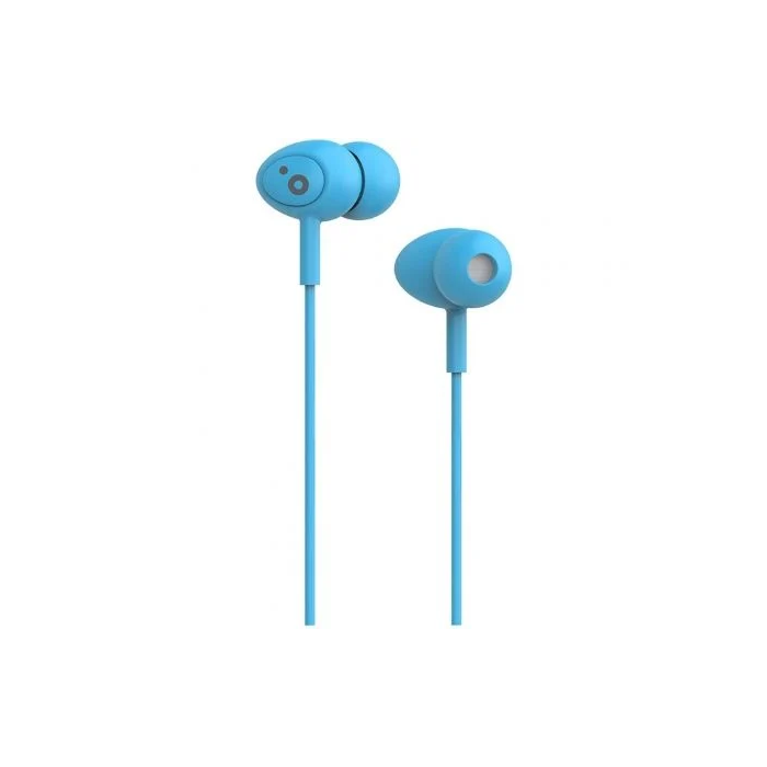 Sunstech POPSBL Auriculares Intrauditivos con Micrófono y Jack 3.5mm, Azules