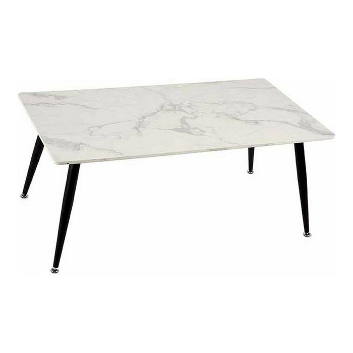 Mesa de centro efecto mármol blanco Giftdecor 60x110x45 cm Mesa de centro efecto mármol blanco Giftdecor 60x110x45 cm