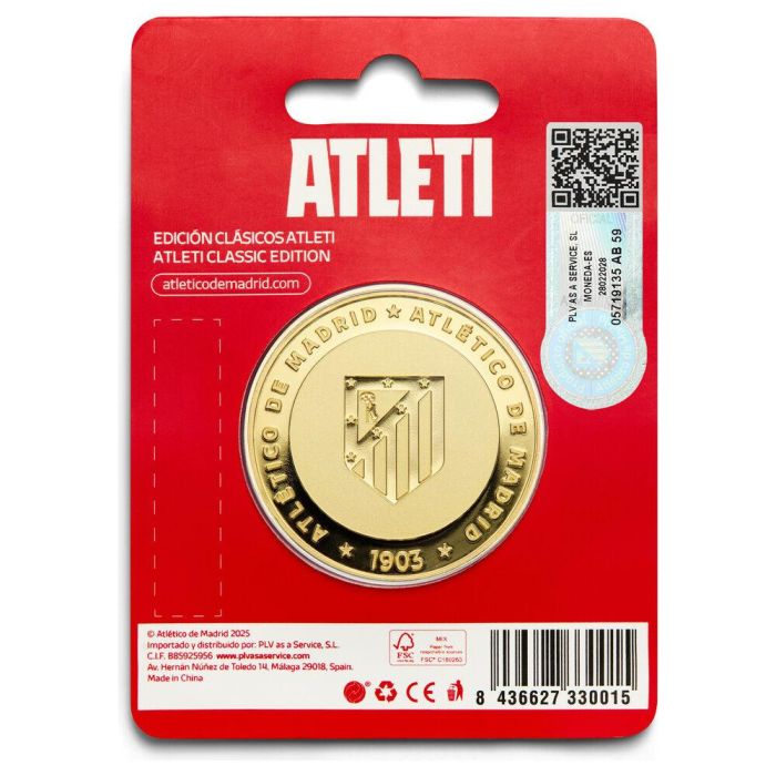 ATLETICO DE MADRID Moneda Edición Especial 1903 Colección Classic 2025-26 Acabado Oro Club Fundado 1903