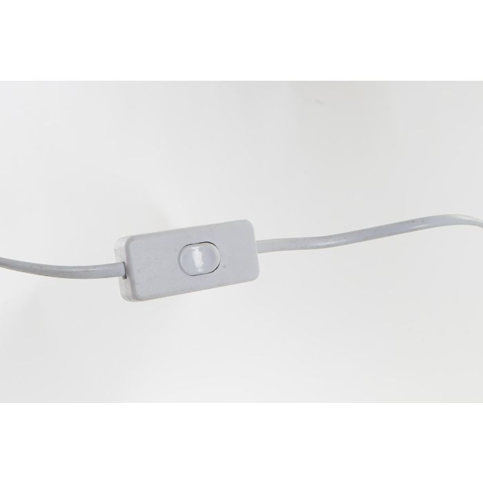 DKD Home Decor Lámpara de Sobremesa Escandinava Blanco de Madera y Poliéster para Iluminación Interior, E27, 50W, 30x72x30 cm 3 DKD Home Decor Lámpara de Sobremesa Escandinava Blanco de Madera y Poliéster para Iluminación Interior, E27, 50W, 30x72x30 cm 3