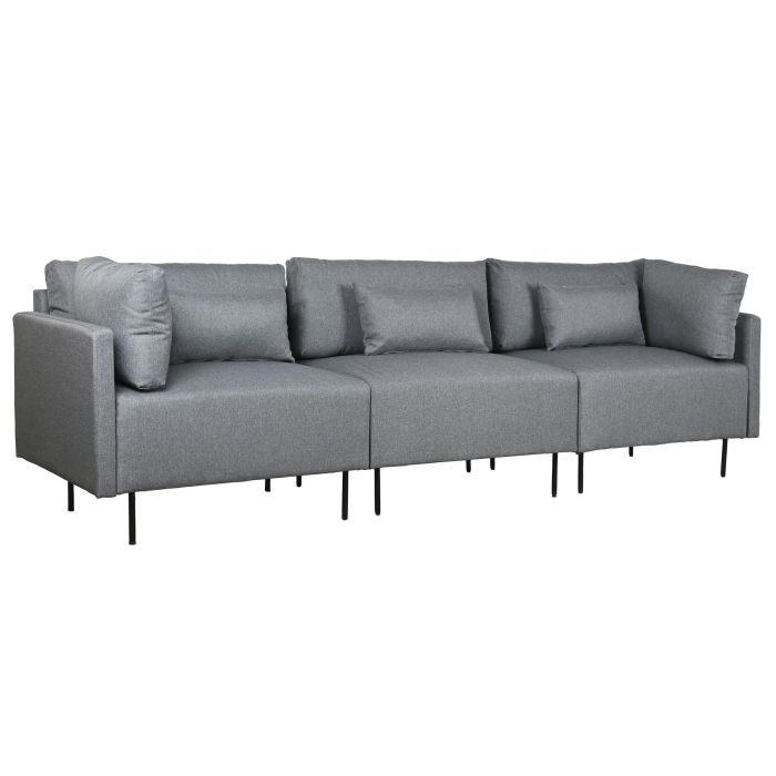 Sofa Moderno DKD Home Decor Gris 152.5 x 84 x 276 cm 8 Sofa Moderno DKD Home Decor Gris 152.5 x 84 x 276 cm 8