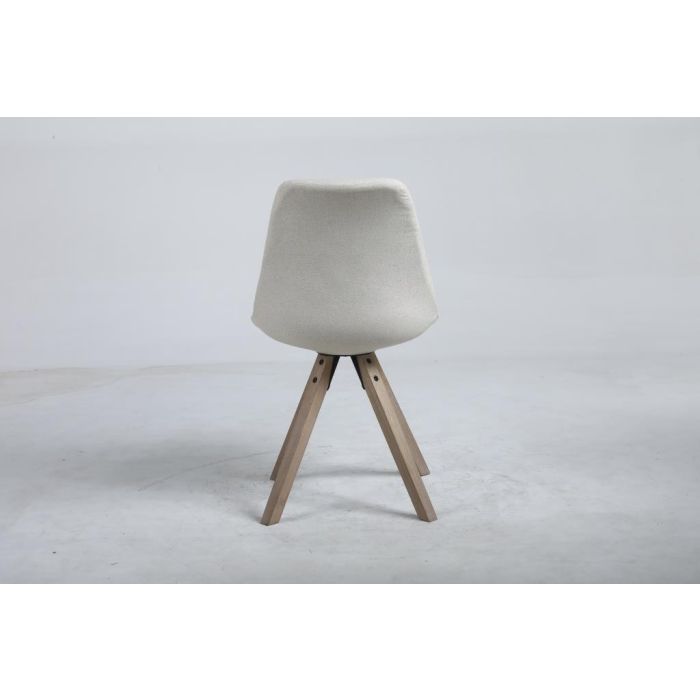 Silla Scandi DKD Home Decor Beige Marron 55 x 84 x 48 cm 4