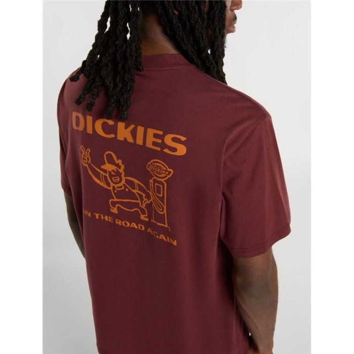 Camiseta de Manga Corta Hombre Dickies Burns Marrón 13-14 Años 2 Camiseta de Manga Corta Hombre Dickies Burns Marrón 13-14 Años 2