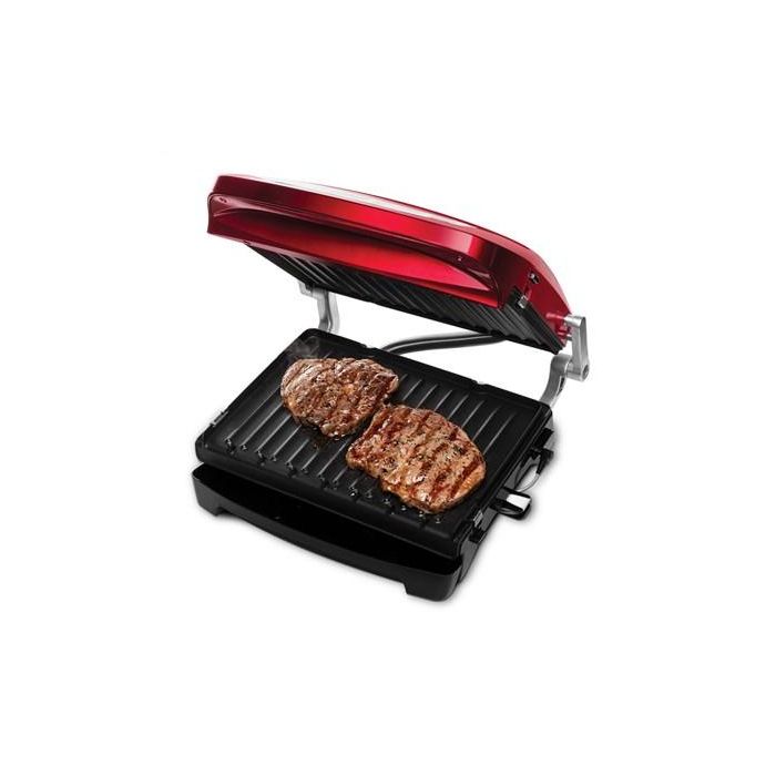 George Foreman 24001-56 Grill Eléctrico de Precisión Evolve Rojo para 5 Raciones 2