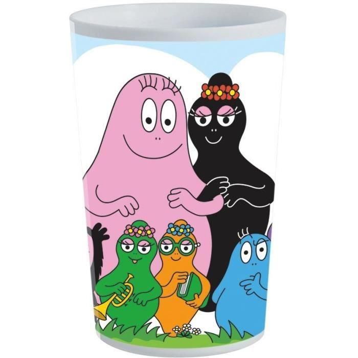 Juego de vajilla - FUN HOUSE - BARBAPAPA - Vaso, plato Ø22 cm y Ø16 cm, cubiertos, botella de agua y caja de aperitivos 3 Juego de vajilla - FUN HOUSE - BARBAPAPA - Vaso, plato Ø22 cm y Ø16 cm, cubiertos, botella de agua y caja de aperitivos 3