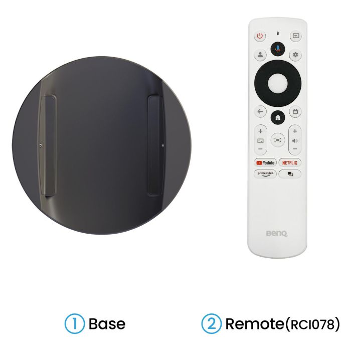 BenQ GV50 9H.JSR77.59E Videoproyector, Proyector de alcance estándar, 500 lúmenes ANSI, DLP, 1080p (1920x1080), Blanco